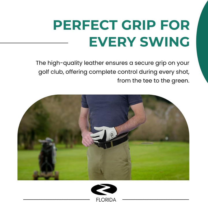 AlbatrossPro Golf Gloves – Left Hand Glove for Right-Handed Golfers, Soft Premium Cabretta Leather