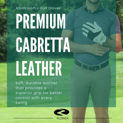 AlbatrossPro Golf Gloves – Left Hand Glove for Right-Handed Golfers, Soft Premium Cabretta Leather
