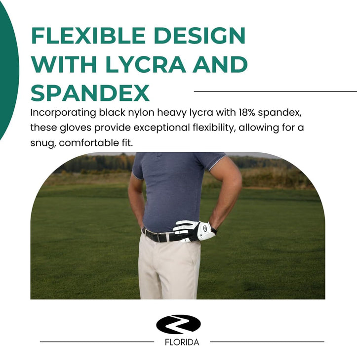 AlbatrossPro Golf Gloves – Left Hand Glove for Right-Handed Golfers, Soft Premium Cabretta Leather