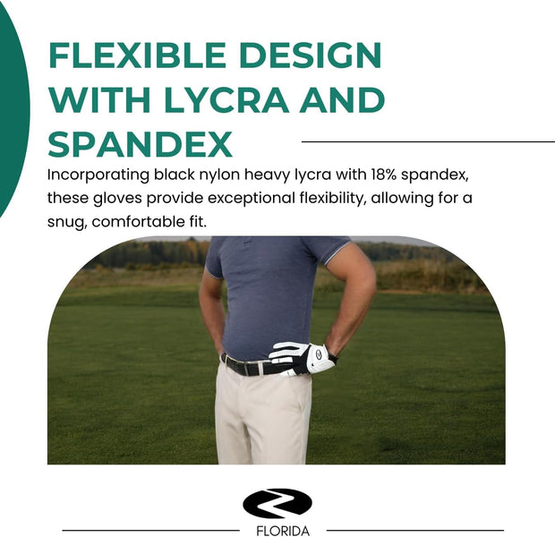 AlbatrossPro Golf Gloves – Left Hand Glove for Right-Handed Golfers, Soft Premium Cabretta Leather