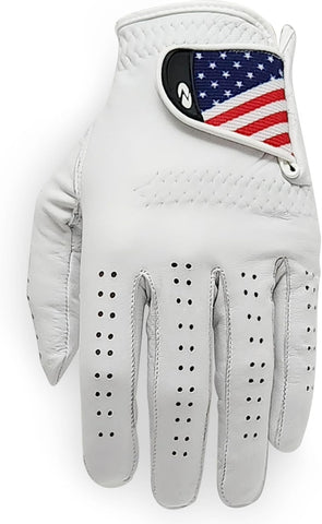BirdieFlex Golf Gloves, Left Hand Glove for Right-Handed Golfer, Premium Quality Cabretta Leather