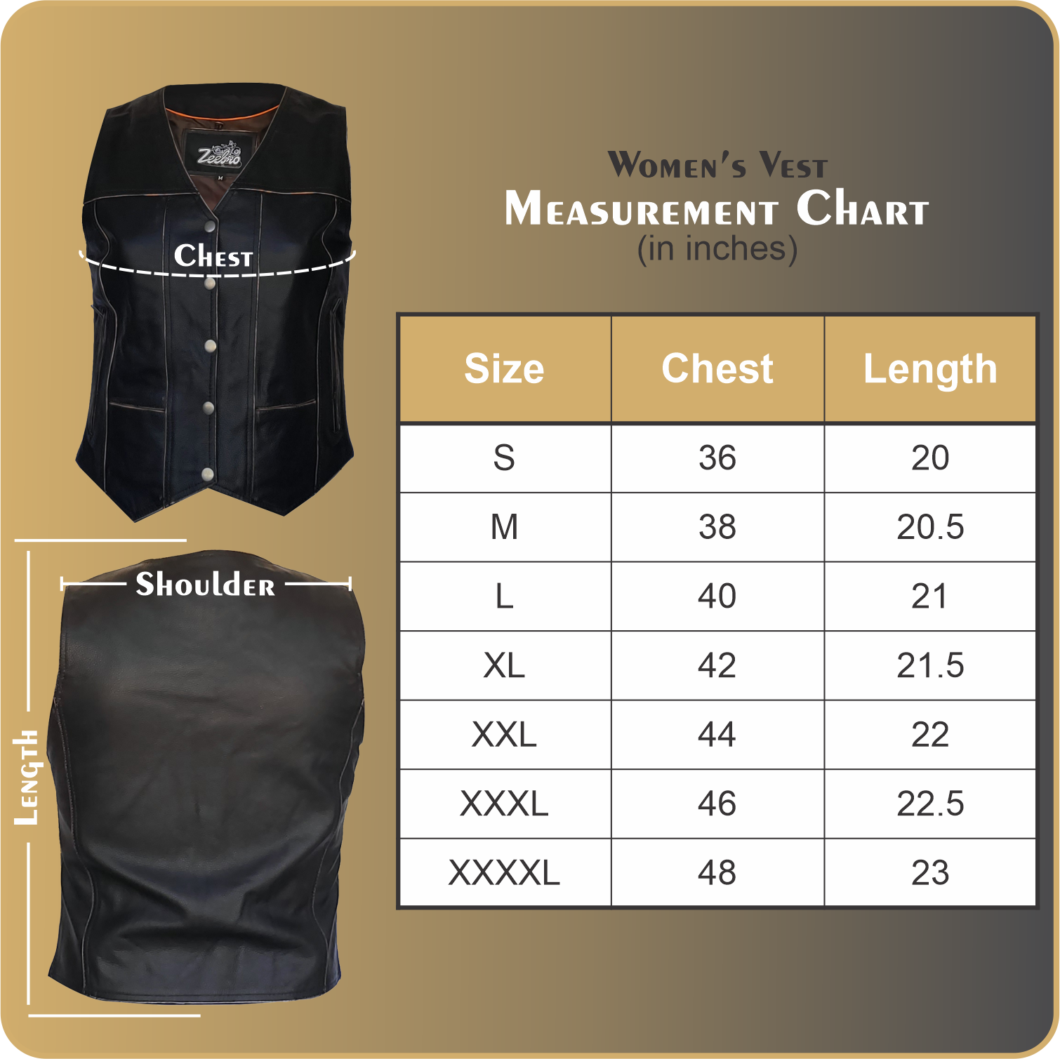 ZeeWomen's WX–231 Waxed Leather Women's Vest