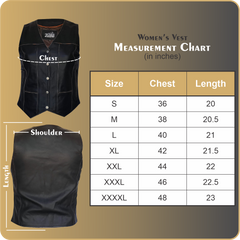 ZeeWomen's WX–231 Waxed Leather Women's Vest