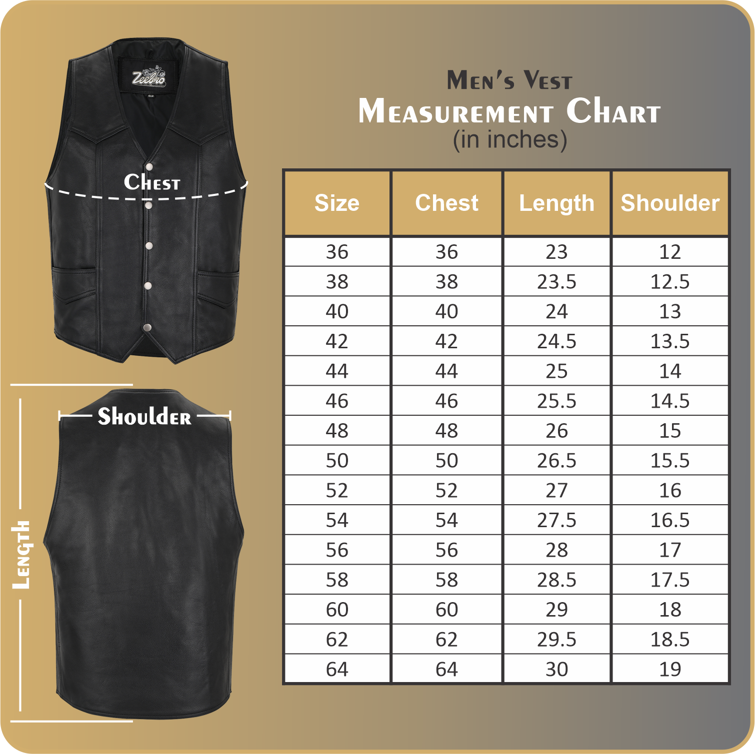 ZeeMen's MC–02 Classic Black Leather Vest