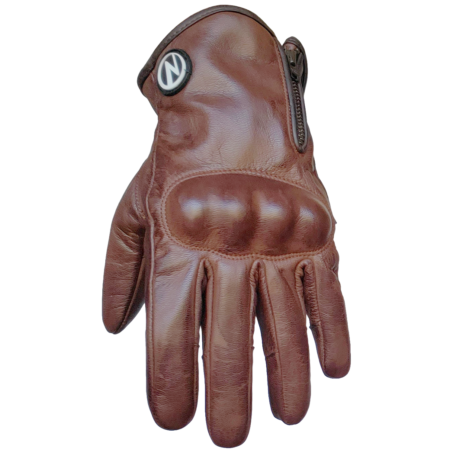 ZeeMen's BSP–02 Aniline Brown Leather Gloves