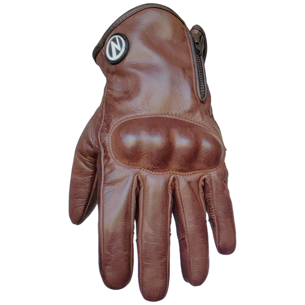 ZeeMen's BSP–02 Aniline Brown Leather Gloves
