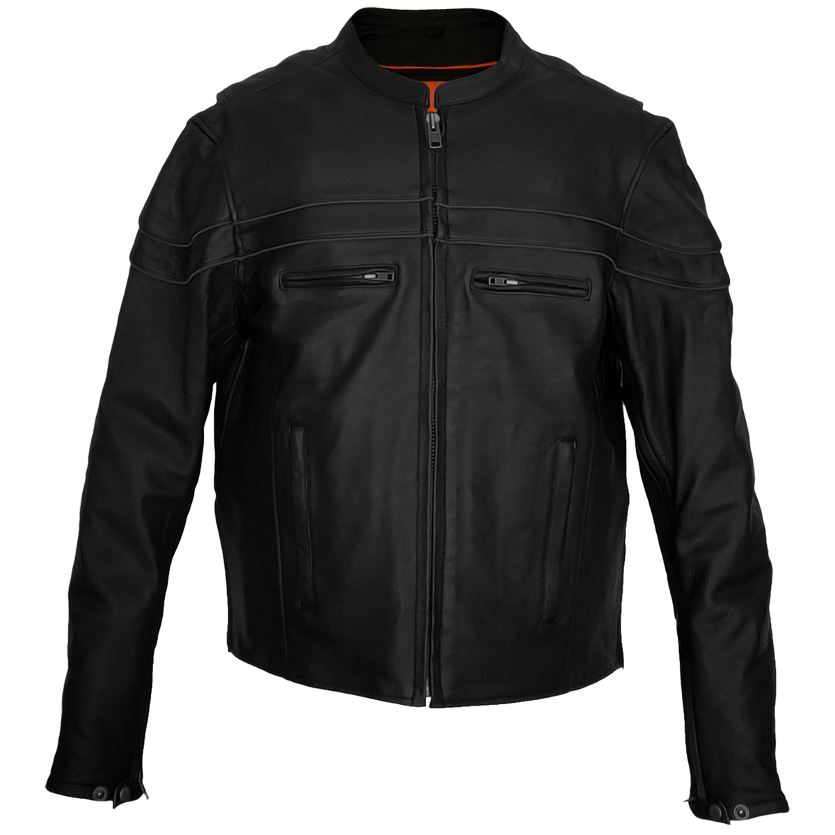 ANC–96 Black Leather Jacket — Zeebro