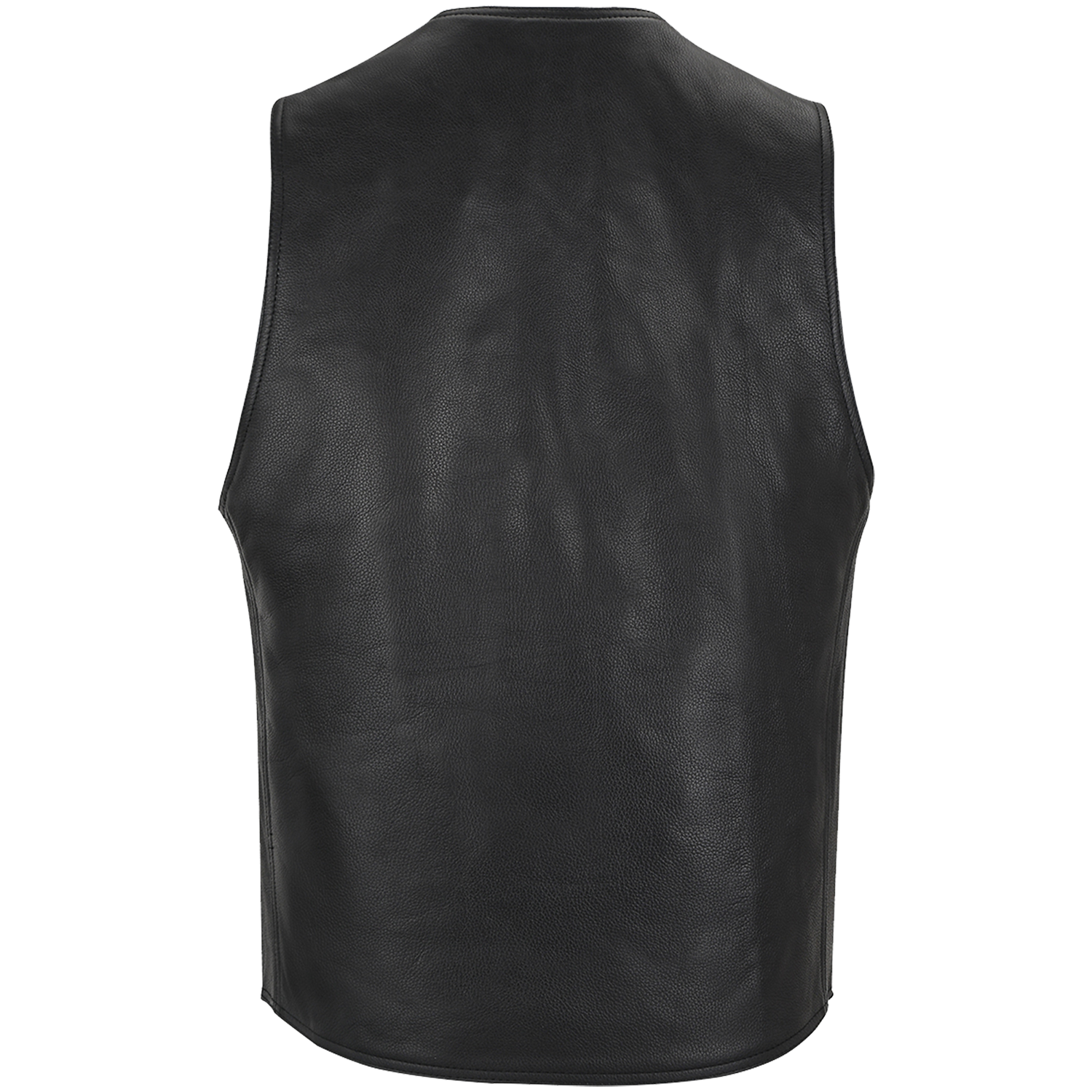 ZeeMen's MC–02 Classic Black Leather Vest