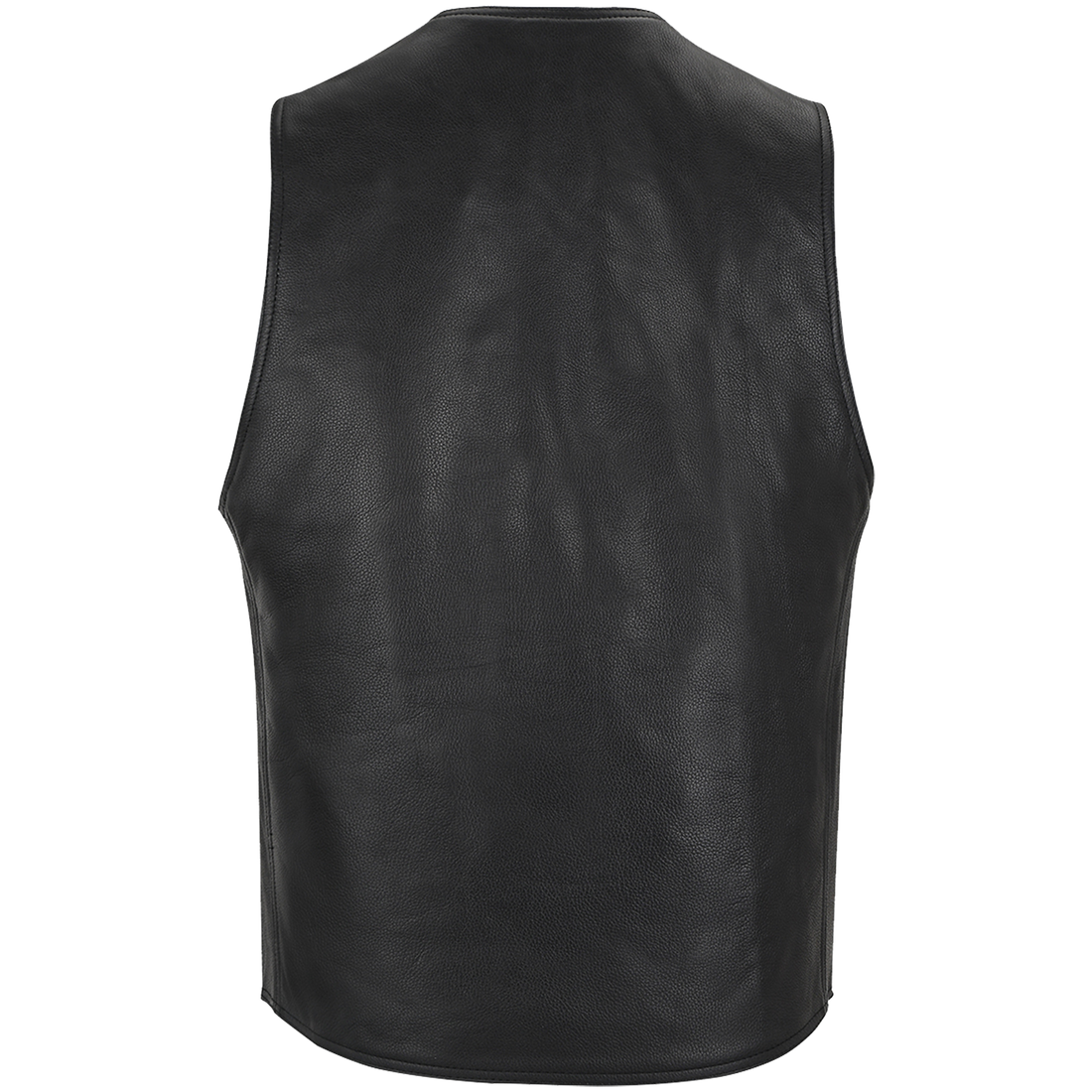 ZeeMen's MC–02 Classic Black Leather Vest