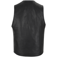 ZeeMen's MC–02 Classic Black Leather Vest
