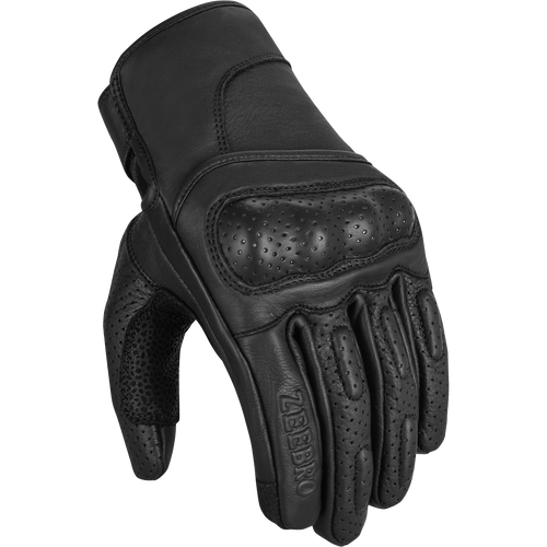 ZeeMen's AC–02 Protective Armor Black Leather Gloves