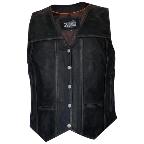 ZeeWomen's WX–231 Waxed Leather Women's Vest