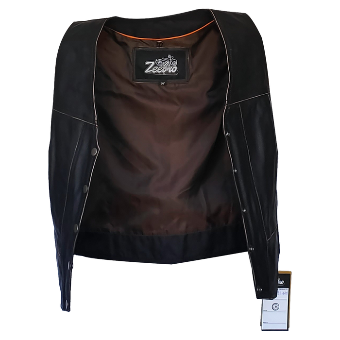 ZeeWomen's WX–231 Waxed Leather Women's Vest
