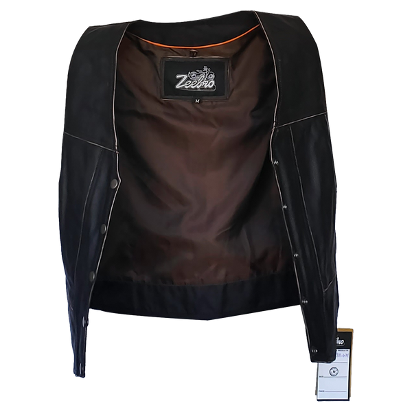 ZeeWomen's WX–231 Waxed Leather Women's Vest