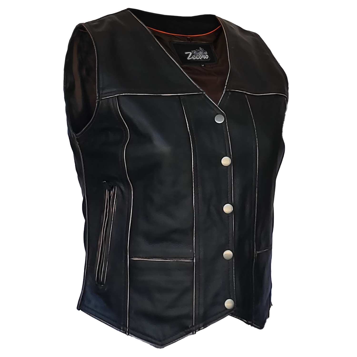 ZeeWomen's WX–231 Waxed Leather Women's Vest