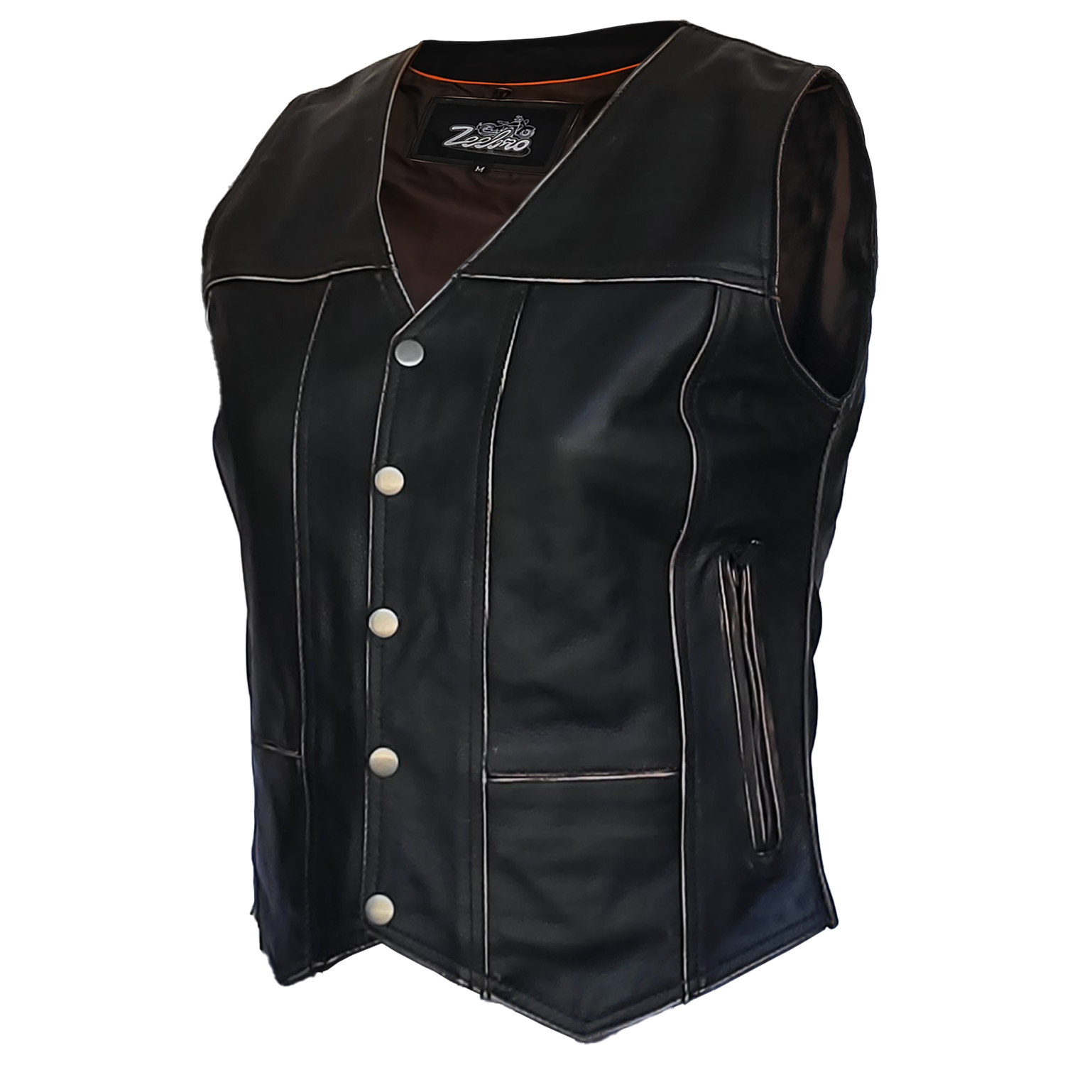 ZeeWomen's WX–231 Waxed Leather Women's Vest