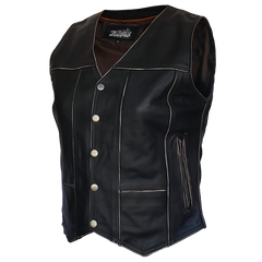 ZeeWomen's WX–231 Waxed Leather Women's Vest